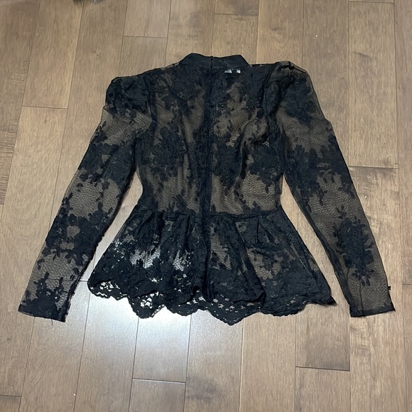 Lace peplum top - Picture 2 of 2